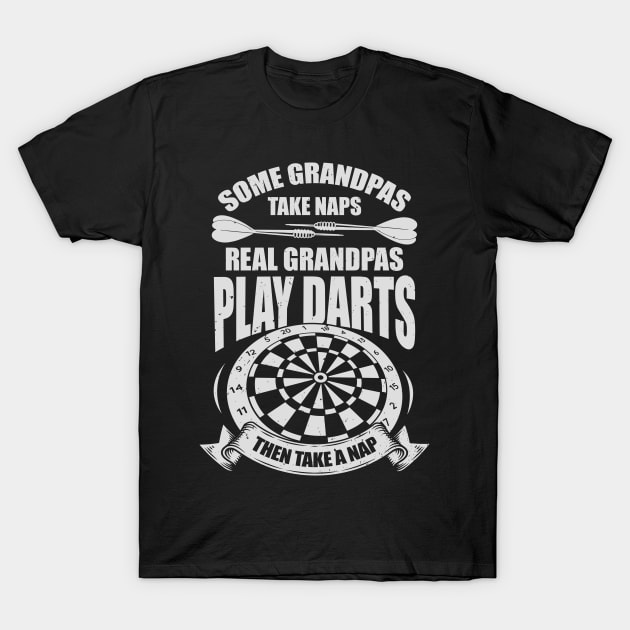 Funny Darts Grandpa Grandfather Gift T-Shirt by Dolde08